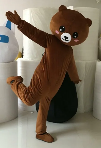 Винни медведь талисман костюм Кумамон талисман костюм коричневый медведь талисман костюм для взрослый костюм на Хэллоуин Необычные Вечерние платья