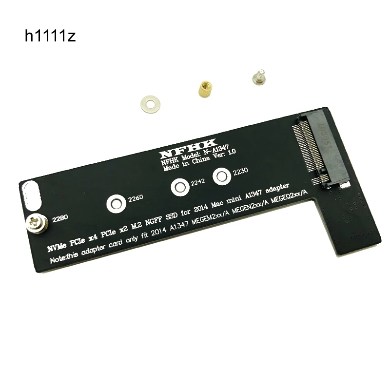 M key NVMe M2 SSD для применения Mac Mini 2014 A1347 MEGEN2 MEGEM2 MEGEQ2 адаптер Raiser PCI express NGFF 760P 600P Riser Card