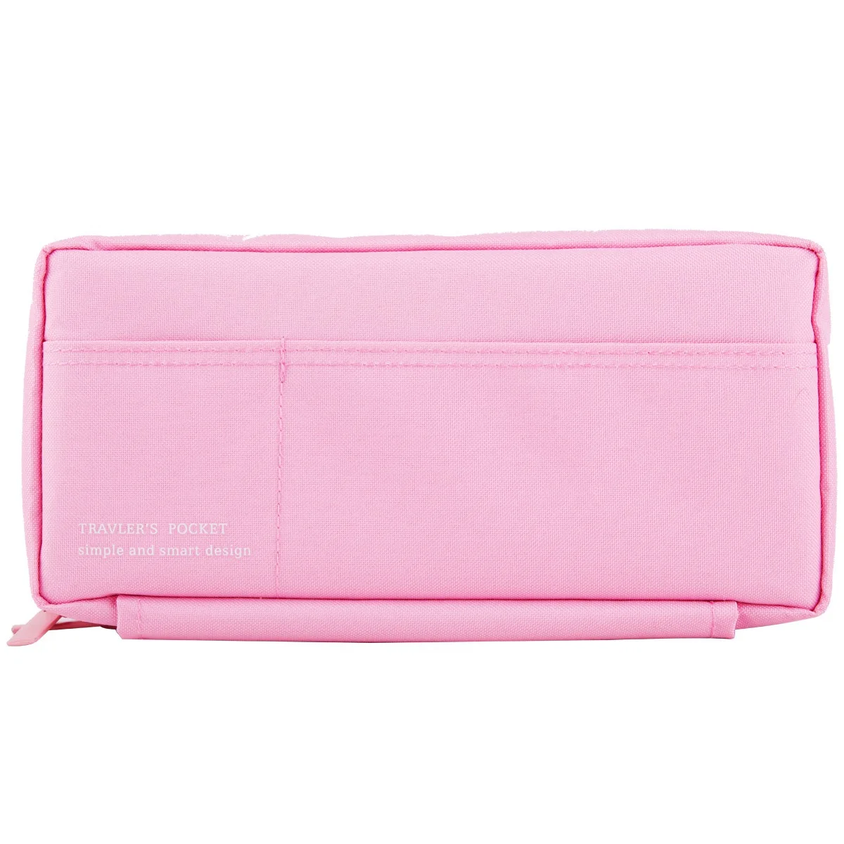 Розовый цвет прочный большая вместительность Холст Ручка Карандаш сумка Multi-function ретро-Карандаш Чехол для мальчиков и девочек