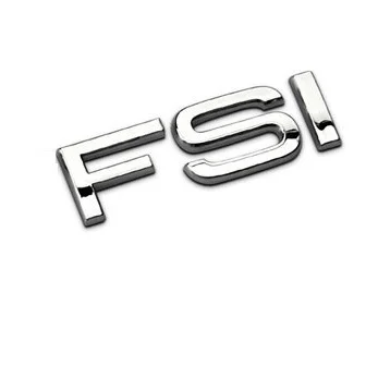 DIY 30 35 40 45 50 55 FSI TFSI quattro Хром Цинк автомобильный Стайлинг эмблема переоборудования стикер разряд багажника цифры буквы для Audi - Цвет: FSI