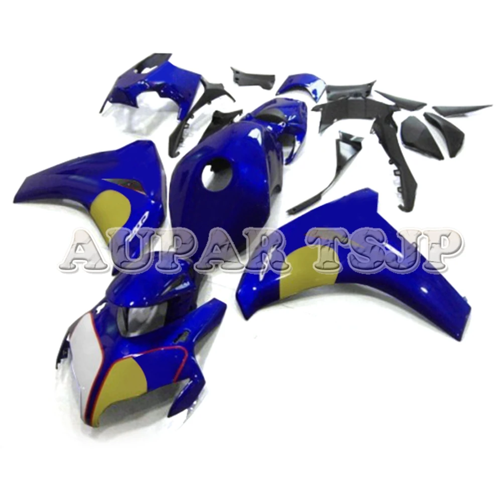 Для Honda CBR1000RR 2008 2009 2010 2011 CBR 1000RR ABS Пластиковые обтекатели цвет желтый, синий; размеры 34–43 кузов комплект из АБС-пластика инъекции корпусов