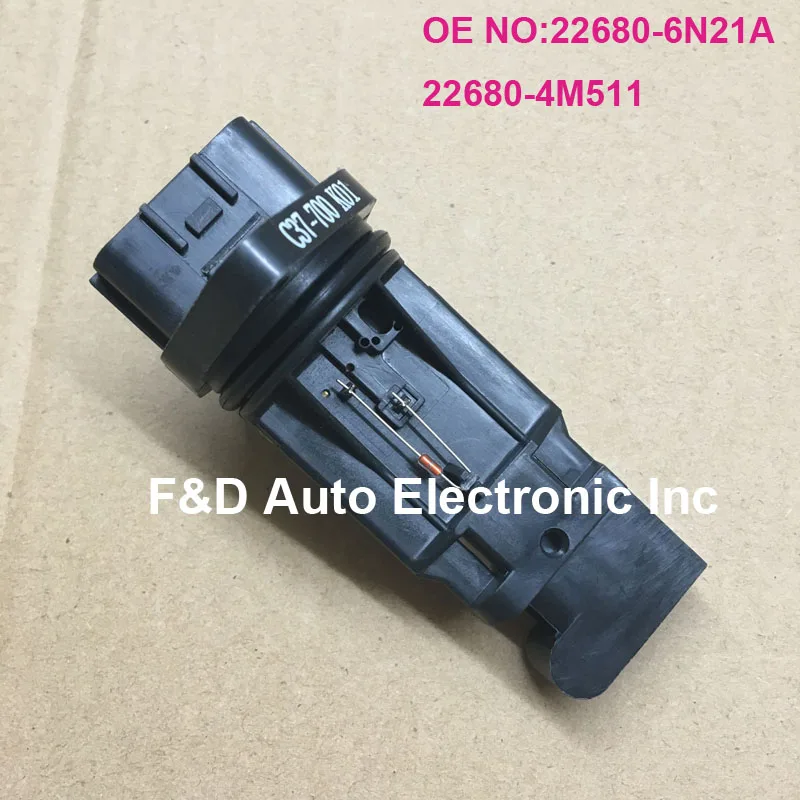 5 Pins MAF Mass Air Flow Sensor 22680 6N21A 226806N21A 22680 4M511