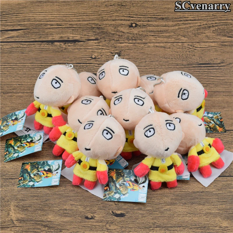 

Anime One Punch Man Saitama Plush Doll Hero Stuffed Toys ONE PUNCH-MAN Bald Superman Baby Toy 10pcs/set