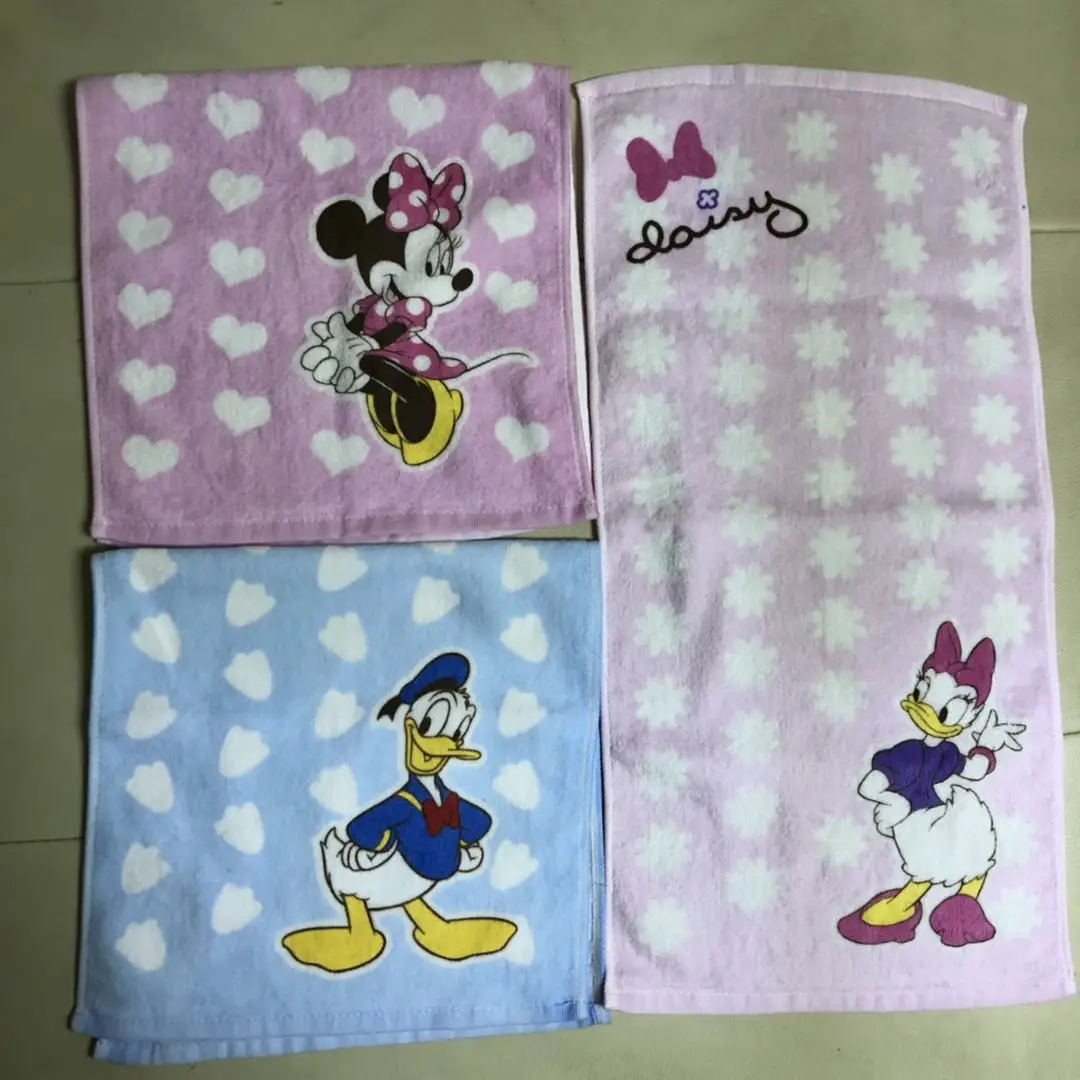 

20x50cm Cotton Soft Face Towel Cartoon Children kids Boy Girl Adult Minnie Mickey Mouse Donald Duck Water Absorbing Towel