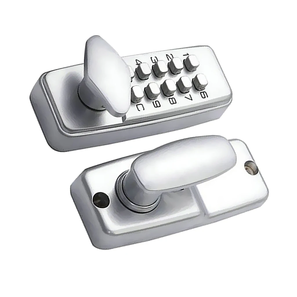 D Digital Keypad Entry Code Combination Keyless Setting Lock for Door - Located On Door Knob Zinc alloy