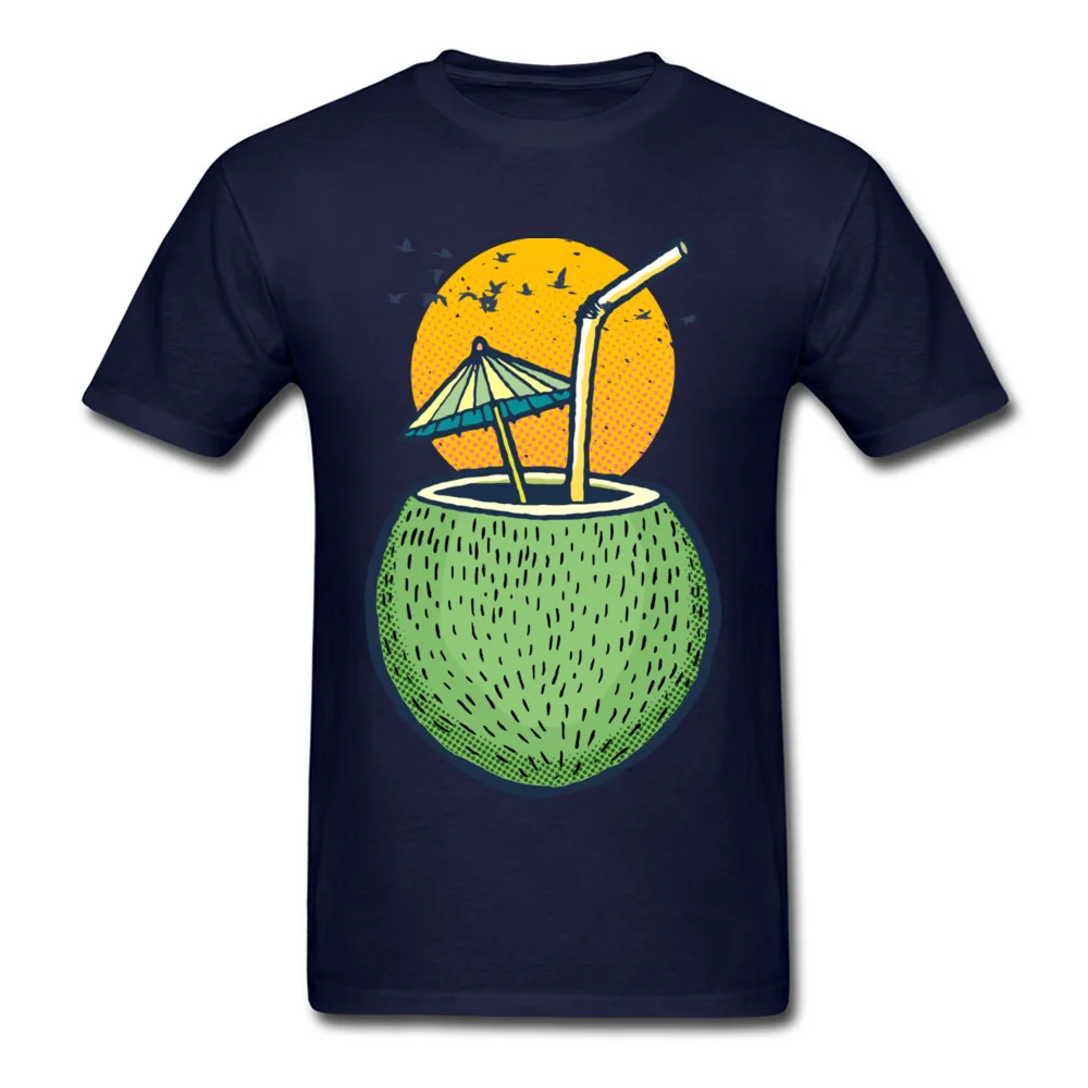 Fresh Coconut Water over Summer Sunset_navy