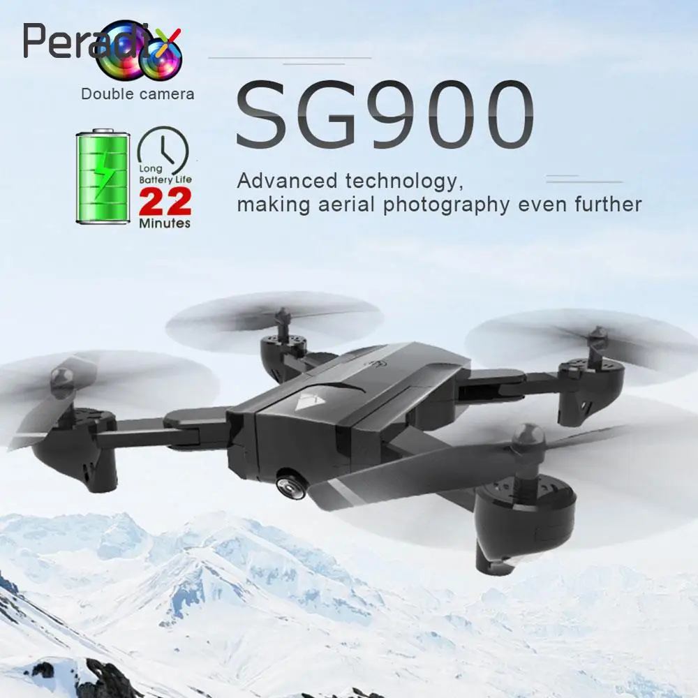 

Peradix 2.4G 4CH 6-Axis 720P UAV HD RC Drone 2 Camera Quadcopter Outdoor Stable Gimbal Hover Sky Quadcopter Beginning Ability