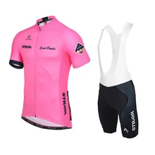 Pro розовый Strava Велоспорт трикотажный комплект женская летняя Mtb велосипедная одежда Ropa спортивная одежда велосипед для велоспорта комплект одежды