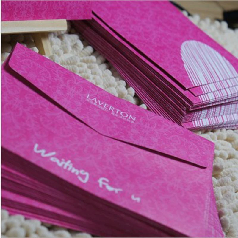 

10pcs/lot European High-Grade Invitation Letter Envelope Romantic Wedding Invitation Postcards Color Love Letters White Envelope