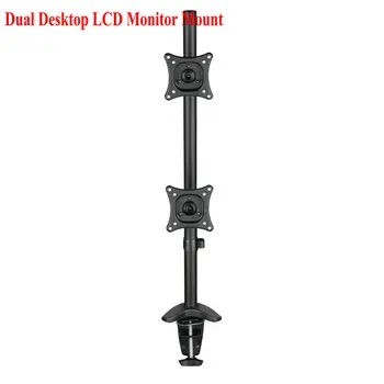 

Free shipping Dual LCD Monitor Mount Desktop Computer Base Mount Display Rack LCD Monitor Rack Monitor Bracket