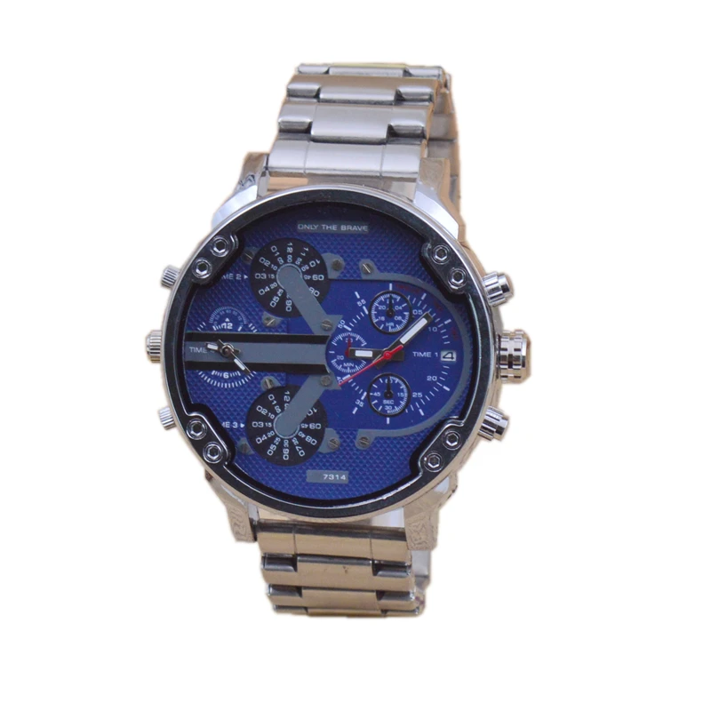 

New arrived fashion men's big dial gold watches for man promotion waterproof calendar army quartz watch Reloj retro