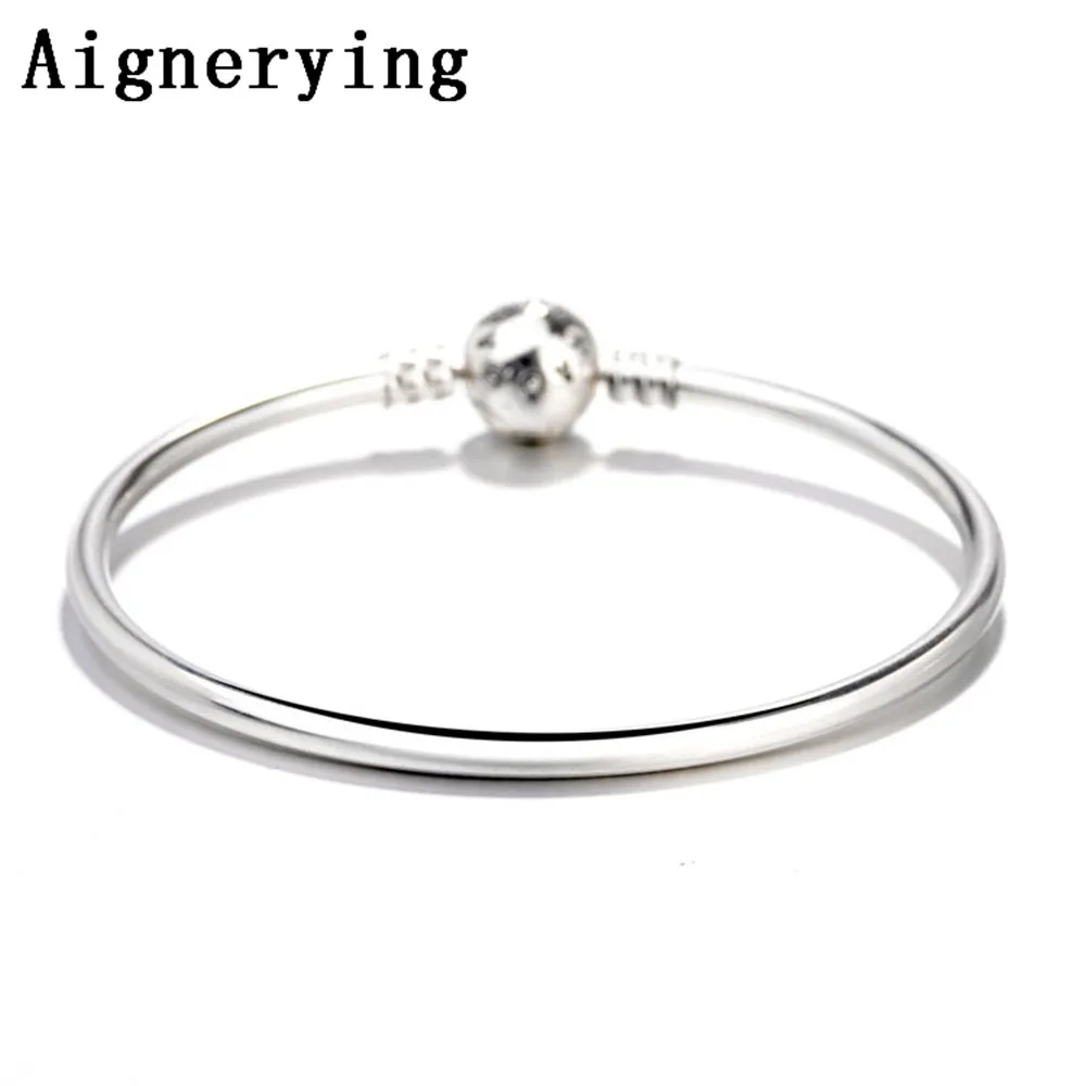 

Vintage Bracelet 925 Sterling Silver Bracelets Elegant Heart Beads Bangle Gifts For Women Anniversary Fashion Jewelry Gift Box