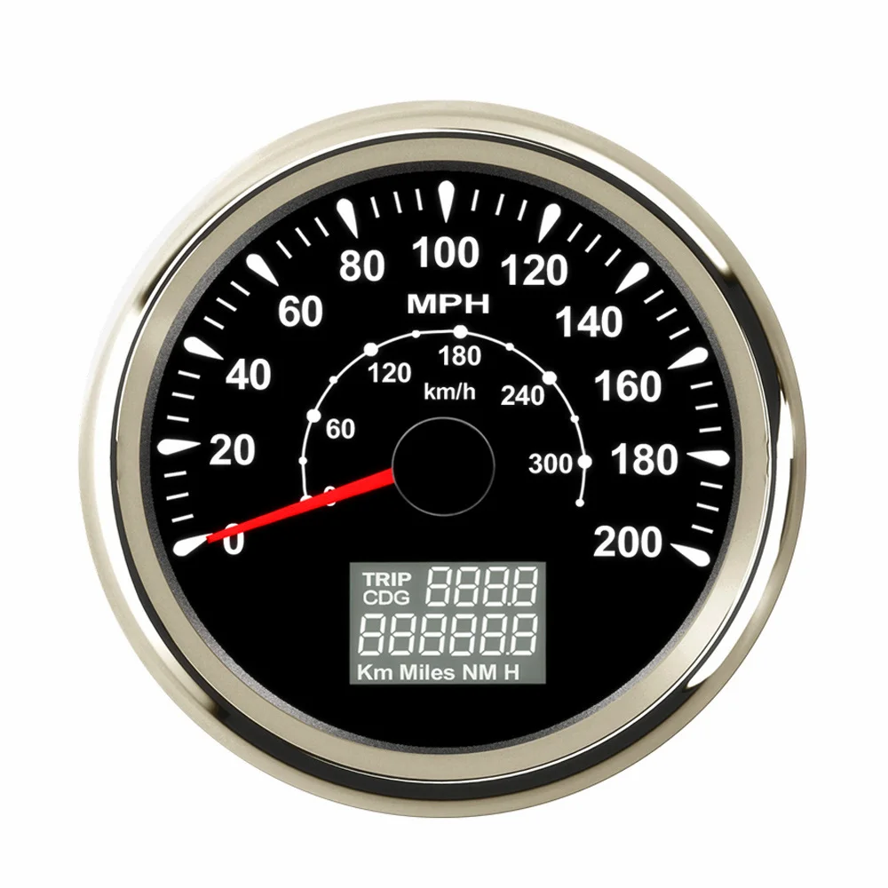 Водонепроницаемый GPS Спидометр 85 мм 300 км/ч 200 миль/ч цифровой спидометр подходит
