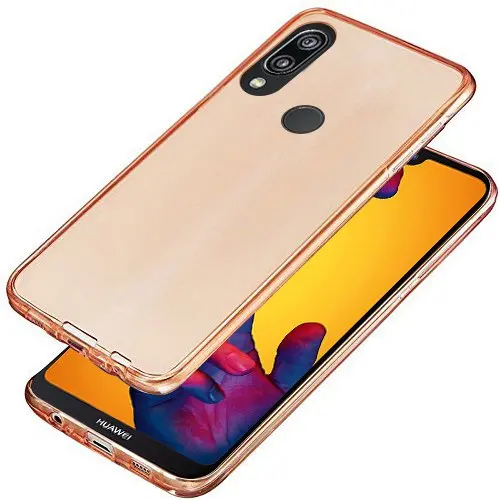 360 Полный корпус чехол для huawei P Smart Coque P30Pro P20 Mate20 Lite Y6 Y7 Pro P10 P9 P8 Honor8 GR3 Мягкий ТПУ Прозрачный чехол для телефона - Цвет: Rose Gold