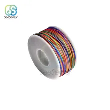 280m 8 Farben 30AWG Wire Wrapping Draht Verzinnten Kupfer Feste PVC Isolierung Elektrische Draht 0,25mm für Notebooks LCD bildschirme