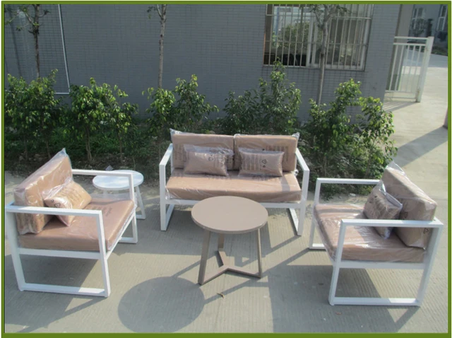 Por White Garden Sofa Set Outdoor Metal Aluminium Hotel Por White Garden Sofa Set Outdoor Metal Aluminium Hotel 0092