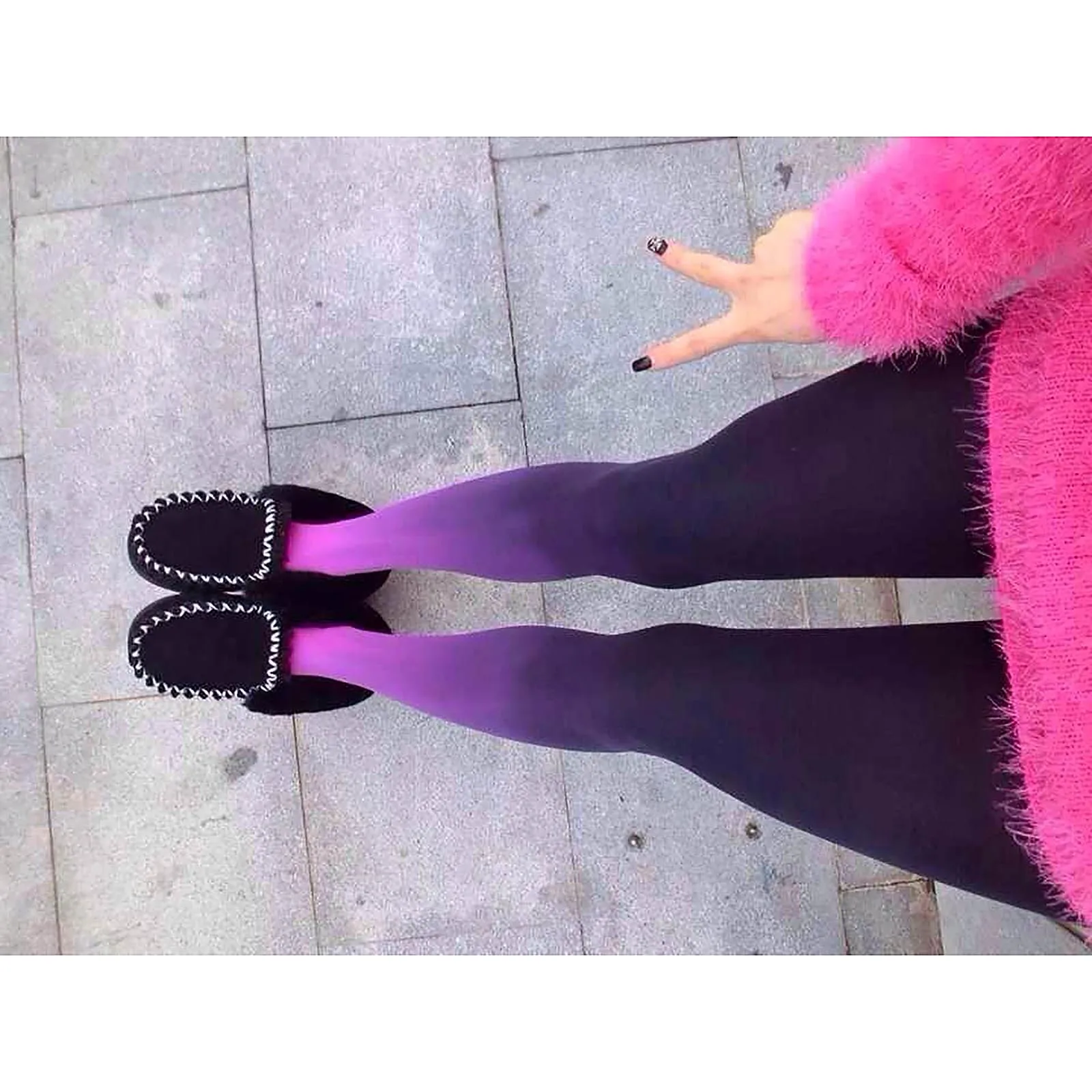 

Spring Autumn Hosiery Women Girls Sexy Colorful Ombre Stockings Tights Pantyhose