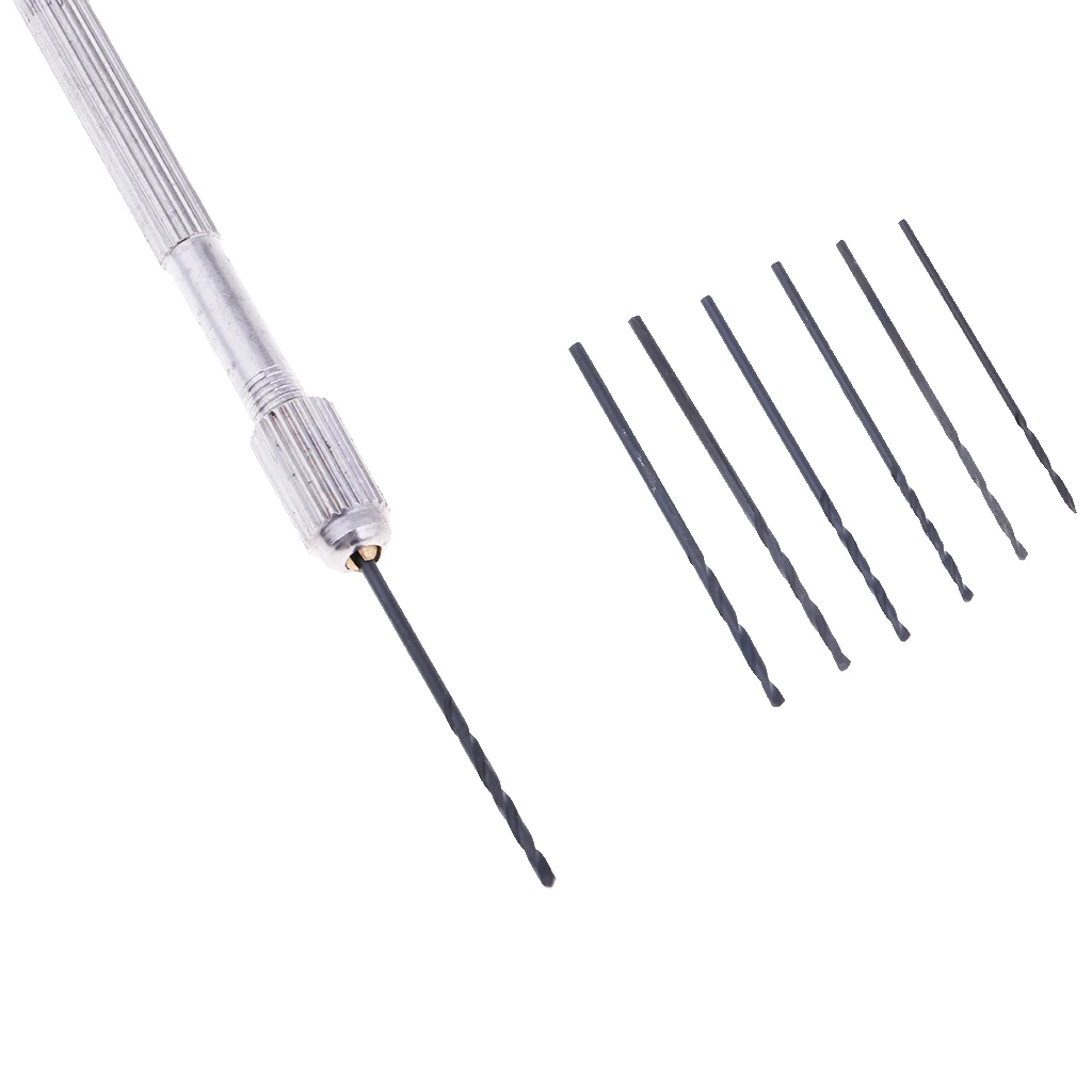  7x Craft Hobby DIY Hand Tool Drill 0.9-1.5mm Head for Bandai HG RG SD Models