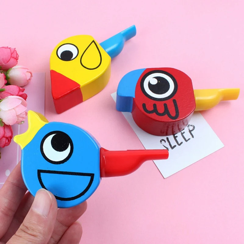 

Baby Kids Wooden Toy Mini Whistle Animal Bird Developmental Toy Musical Toys Colorful Lovely Instrument Toys Musical Gift
