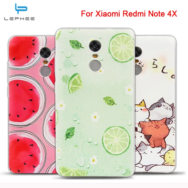 lephee for xiaomi redmi note 4x silicone soft tpu 3d relief cat cover s lephee for xiaomi redmi note 4x silicone soft tpu 3d relief cat cover s