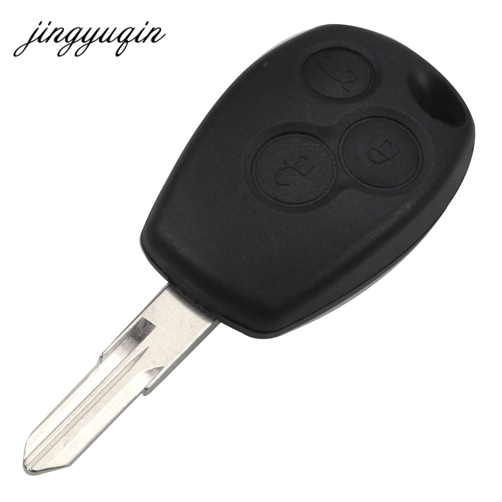 jingyuqin 10pcs lot 3 Button Remote VAC102 Key Shell for Renault Duster Logan Fluence Clio Sandeo