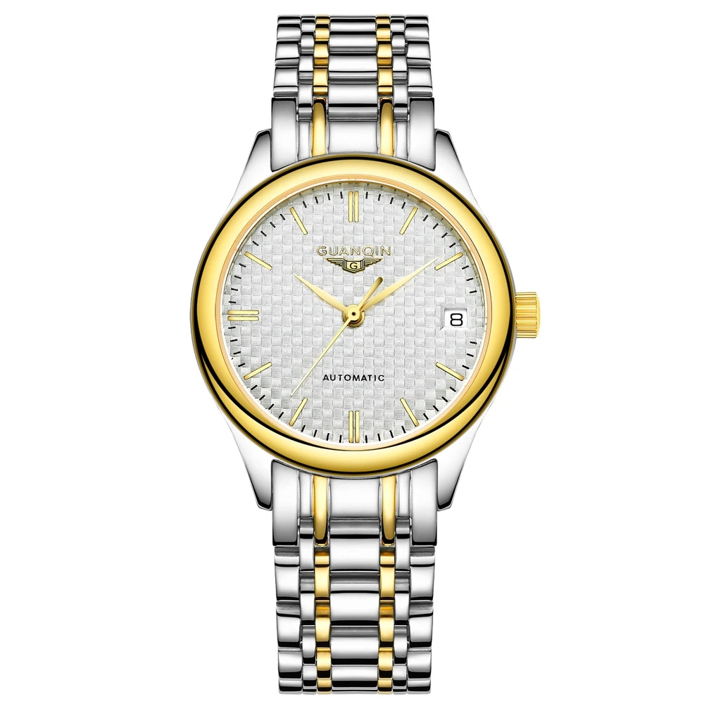 

GUANQIN Women's Automatic Self-Wind Watch Fashion Hollow Small Dial Ladies Mechanical Watch