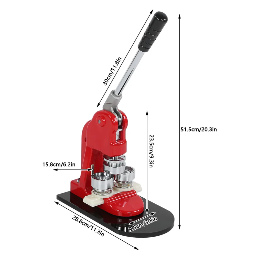 1 Набор 2,5 см бейдж Дырокол пресс машина с 1000 круговыми кнопками части с круговым резаком ручные инструменты набор кнопок штырьковый производитель