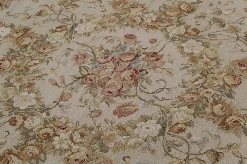 Free shipping 12'x18' Aubusson rugs French Aubusson Carpet handwoven big carpet area rugs - Image 5