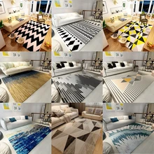 Мягкий Уютный абстрактный дизайн домашний декоратор напольный коврик и ковер нескользящий моющийся прочный ковер для детской комнаты большой ковер