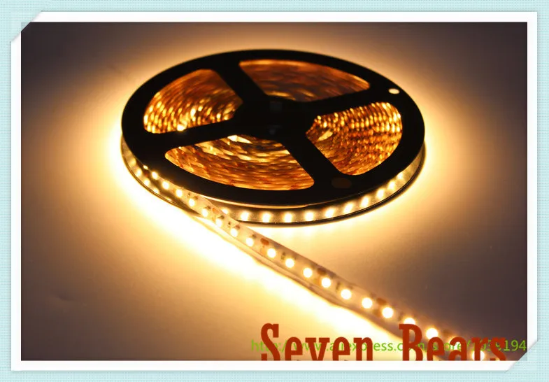 Водонепроницаемая светодиодная ленсветильник SMD 3528 120Led/m 5M 600 12 В постоянного тока