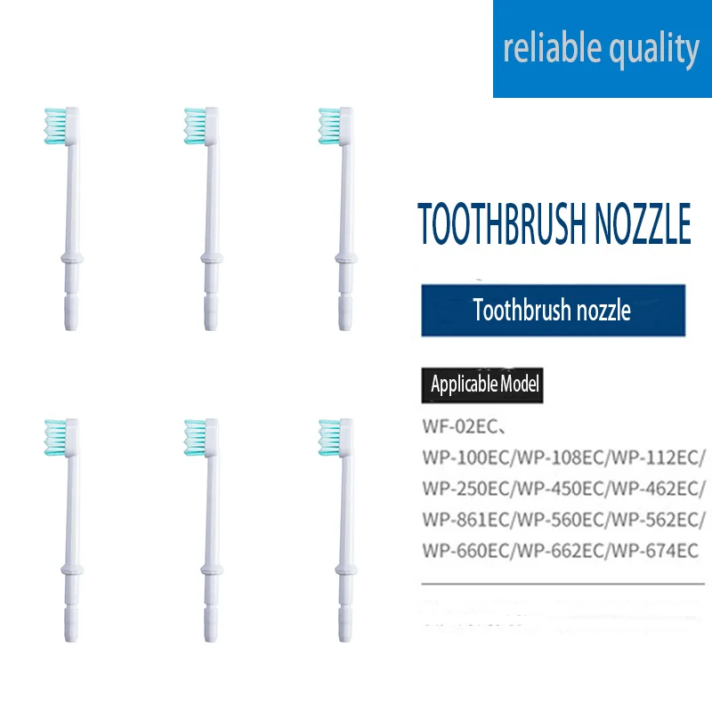 6 p/3 p высокое качество утолщение Электрический ирригатор полости рта аксессуары зубная щетка струйная насадка для водяного пульса/окригатор/Nicefeel/Flycat