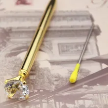 1+ 1) Новая модная Хрустальная Шариковая ручка для девочек 19 больших, одна тысяча тонн металла, кристалл, бриллиант, свадьба, празднование, день рождения