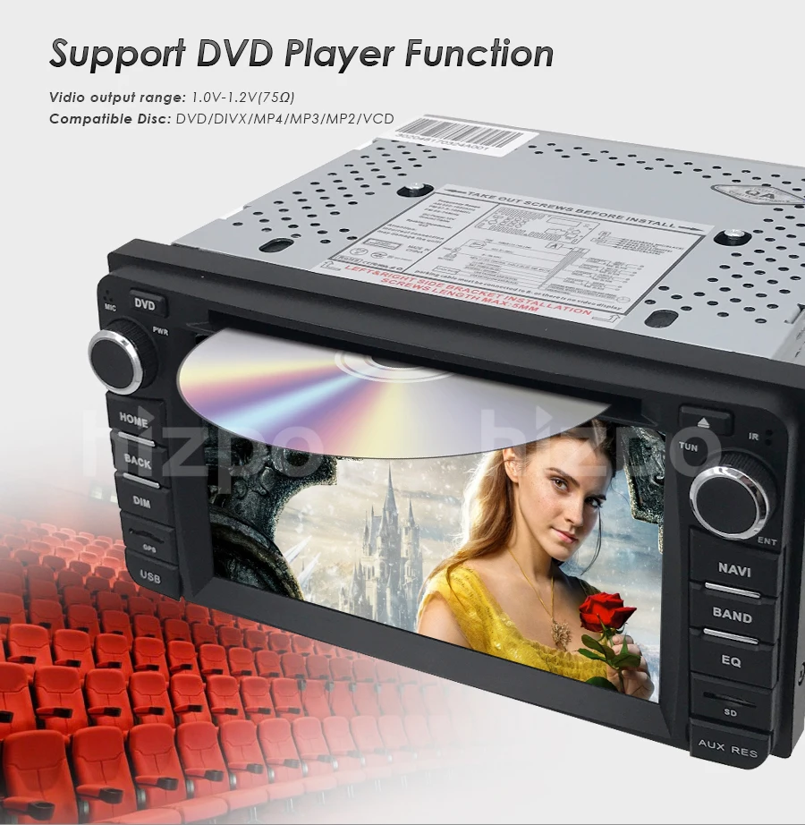 Top Hizpo Android 6.2 Inch For Toyota Corolla Prado 4RUNNER Hilux FJ Cruiser Tundra Echo GPS RAV4 Car Navi Bluetooth dvd free camera 16