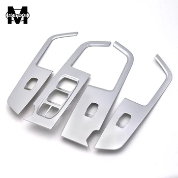 

MONTFORD For Hyundai Creta IX25 2015 2016 2017 ABS Matte Door Armrest Window Switch Cover Control Panel For Left Drive 4Pcs/set