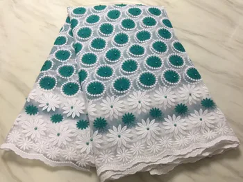 

White Gold African Cord Lace Fabric Stones 2018 High Quality Lace Embroidery Fabric White Lace Fabric For Wedding Dress