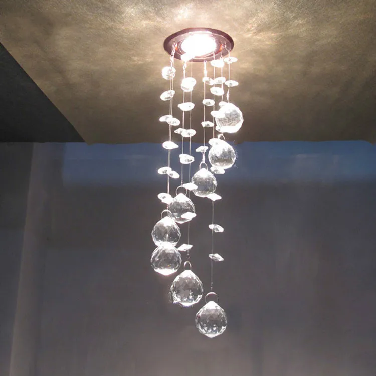 Modern Crystal Ceiling Light Fixture Spiral Crystal Lamp Crystal lustre