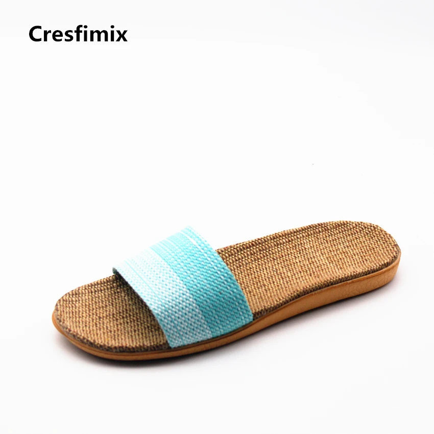 Cresfimix zapatillas de mujer women fashion comfortable slip on slides lady casual outside beach slippers female cute slippers cresfimix women fashion high quality comfortable slippers lady casual pink beach slip on slippers female leisure soft slippers