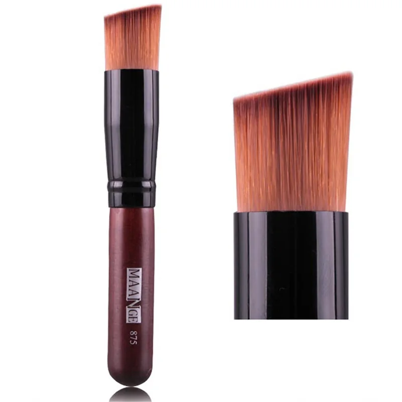 

1Pcs Makeup Brush Liquid Power Foundation Concealer Blush Lady Face Make Up Brush Flat Contour Cosmetic Brush Tool