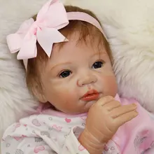PP Cotton Body Baby Doll 55cm Silicone Reborn Doll 22inch Realistic Newborn Babies Dolls Lifelike BeBe Reborn Babies Brinquedos bebe reborn 22inch soft silicone reborn doll 55cm infant doll lifelike realistic baby dolls toys brinquedos for birthday gift