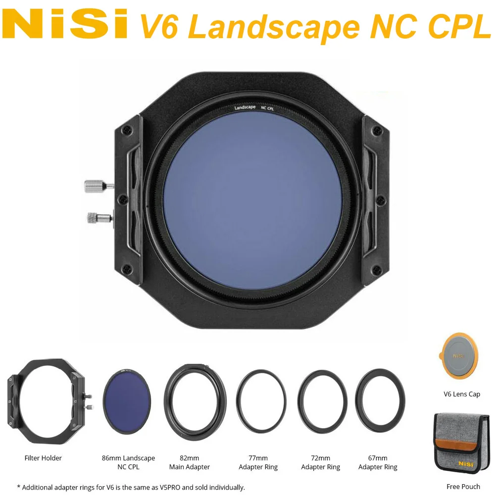 NiSi V6 CPL держатель фильтра 100 мм Система Pro круговой поляризатор фильтр для камеры фильтр для Canon Nikon sony Olympus FUJIFILM камера - Цвет: Landscape NC CPL B