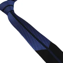 Галстуки coahella синий галстук с темно-синими полосками в стиле пэчворк шейный платок из микрофибры обтягивающий галстук 6 см