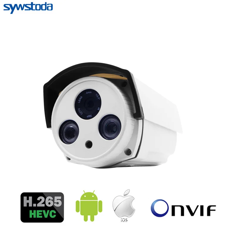 Новая ip-камера HD 5MP 1080P H.265, Onvif Bullet, водонепроницаемая, CCTV, для улицы, 48 В, PoE, сеть, массив 2*, ИК-камера безопасности