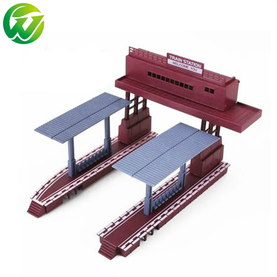 HO Scale Plastic Model Train Station 