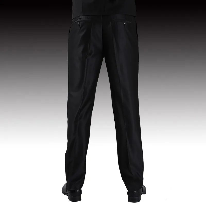 Тонкие брюки мужской формальный деловой Slim Fit Свадебный костюм брюки Diamond синий цвет красного вина черные брюки Размеры 44 плюс Размеры A37
