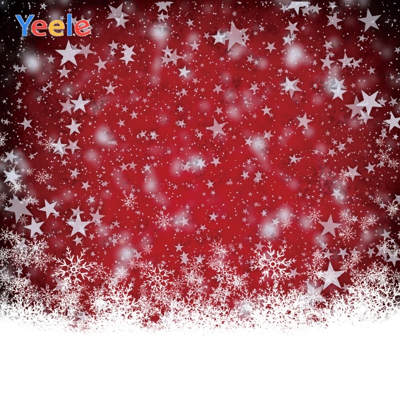 

Yeele Christmas Fallen Snow Nice Glitter China Red Photography Backdrops Personalized Photographic Backgrounds For Photo Studio