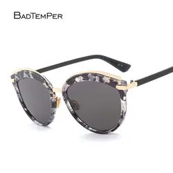 Badtemper брендовые дизайнерские Круглые Солнцезащитные очки для женщин и мужчин винтажные круглые очки пластиковые солнцезащитные очки
