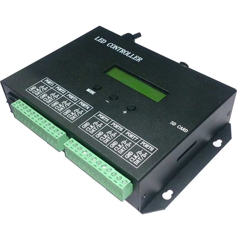 LED контроллер Полноцветный Программируемый DMX512 8 портов Drive 8192 пикселей можно