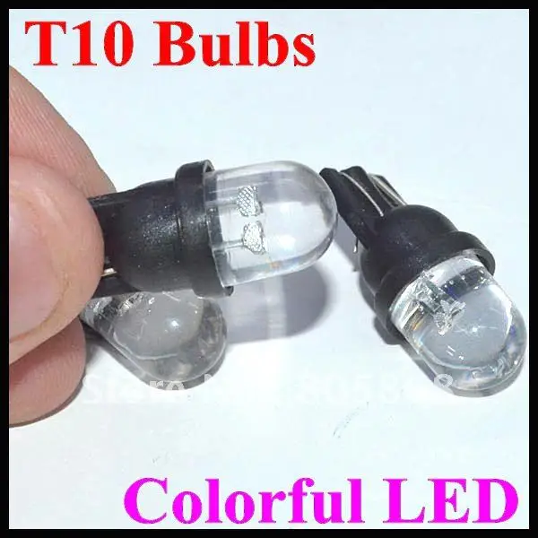 

Amazing Flash!!!!! Free shipping + wholesale  Auto LED Lighting,car led light T10 Bulbs Colorful LED Wedge Strobe Light