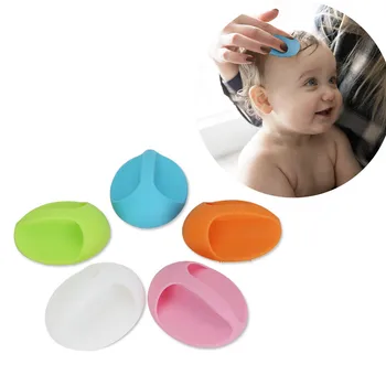

1PC Silicone Face Body Head Massage Brush Comb Gentle Scrub Skin Exfoliation Massage Nubs Improve Circulation cleansing 2U81218