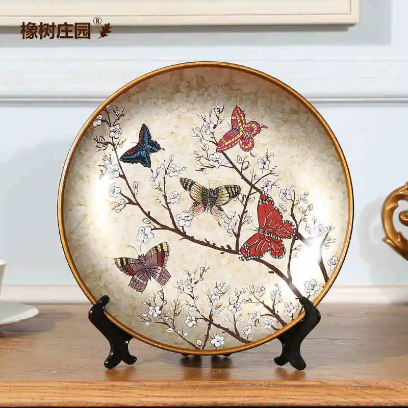 Ch Ceramic Arts Erfly Flowers Decorative Wall Dishes Porcelain 20171028 154522 031 030 032 033 034